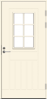 Теплая входная дверь SWEDOOR by Jeld-Wen Function F1848 W71, М9x21, Правая, Белый NCS S 0502-Y