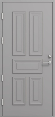 Дверь входная Kaski Hyona, Белый NCS S 0502-Y, M10x21, Левая