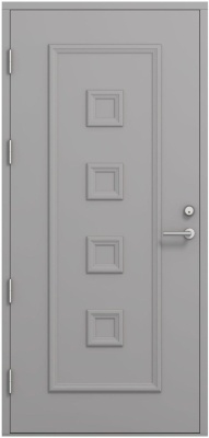 Дверь входная Kaski Katava, Белый NCS S 0502-Y, M10x21, Левая