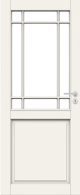 Дверь Nord Fin Doors модель 131, Белый NCS S 0502-Y, M10x21, Левая