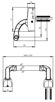 Нажимная штанга ABLOY®  PBE002
