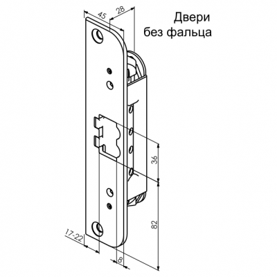 Запорная планка (ответная планка) Abloy LP714