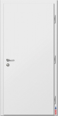 Тёплая входная дверь NORD FIN DOORS NFD11, белая, в комплекте с фурнитурой Multihela