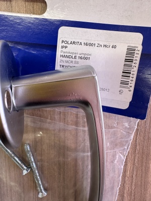 Ручка нажимная Abloy (Аблой) Polarita 16/001 Zn/Hcr 40  фотография