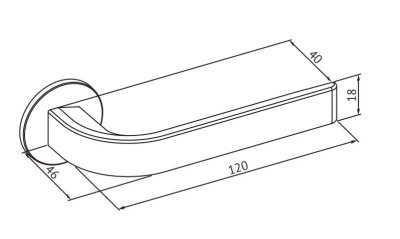 Ручка нажимная Abloy (Аблой) Enter 10/001