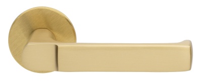 Ручка 6647/007 для сплошных дверей толщиной 60-80 мм, латунь матовая (парная упаковка DPP)