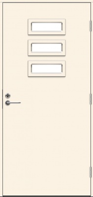 Теплая входная дверь SWEDOOR by Jeld-Wen Function Carribean Eco, М10x21, Правая