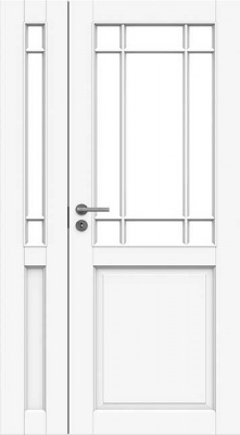 Дверь белая массивная SWEDOOR by Jeld-Wen Craft 131, расширение, M12(9+3)х21, Правая, Белый NCS S 0502-Y