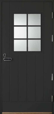 UOL1 (L1T1023GR2) Thermo KASKI со стеклом, Серая RR23, 10*23, ПРАВАЯ, замок  LC200