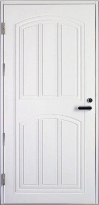  Дверь входная Kaski UO2, Белый NCS S 0502-Y, M10x21, Левая