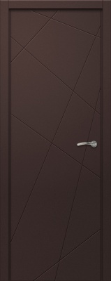Дверь Капелли Multicolor Ф7A, RAL8017 - коричневый