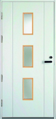 Дверь входная Kaski UOL4, Белый NCS S 0502-Y, M10x21, Левая