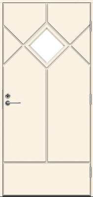  Теплая входная дверь SWEDOOR by Jeld-Wen Classic Schuman Eco, M10x21, Правая