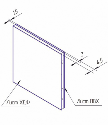 Добор прямой 5 мм, шириной 150 мм