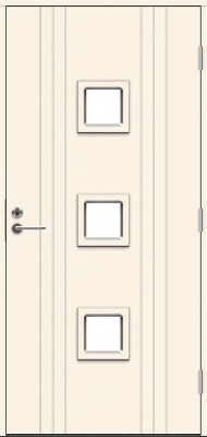 Теплая входная дверь SWEDOOR by Jeld-Wen Function Java Eco, М10x21, Правая