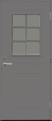 Vemdalen KASKI со стеклом, Серая, 10*21, ПРАВАЯ, 8765 