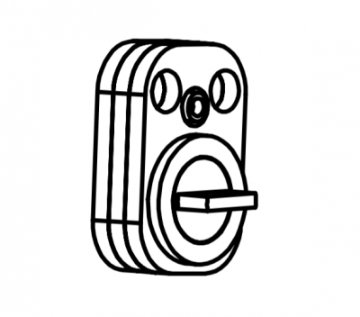 Удлинитель цилиндра Abloy (Аблой), 9 мм