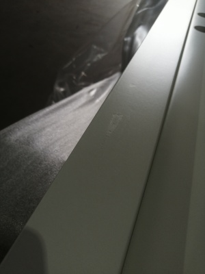 УЦЕНКА (№46) UO1 (O109GL) KASKI глухая, NCS S 0502-Y, 9*21, ЛЕВАЯ, замок ASSA 8765