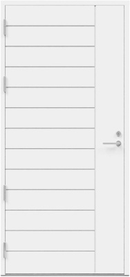 Дверь входная Kaski UO10, Белый NCS S 0502-Y, 10*21, левое