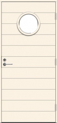 Теплая входная дверь SWEDOOR by Jeld-Wen Function Biscaya Eco, М10x21, Правая