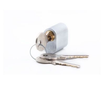 Комплект фурнитуры NFD_701NIS на входную дверь под нержавеющую сталь (ручка LE5/008 цилиндр GEGE (dormakaba), скобянка на цилиндр)