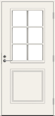 Теплая входная дверь SWEDOOR by Jeld-Wen Classic Smetana Eco