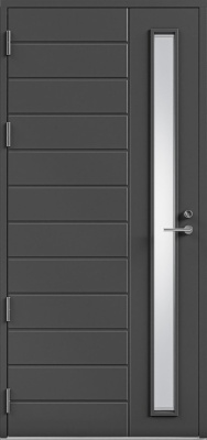 Дверь входная Kaski Juuma Thermo, Белый NCS S 0502-Y, 10*21, левое