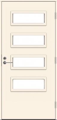 Теплая входная дверь SWEDOOR by Jeld-Wen Function Elbe Eco, М10x21, Правая
