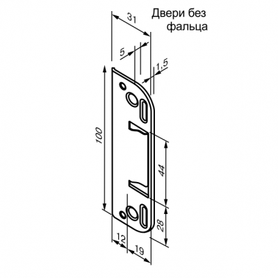 Запорная планка (ответная планка) Abloy 0046