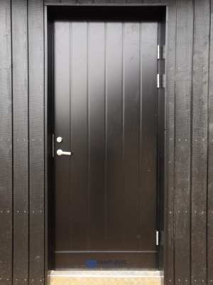 Теплая входная дверь SWEDOOR by Jeld-Wen Function F1894 черная с замком LC200 фотография