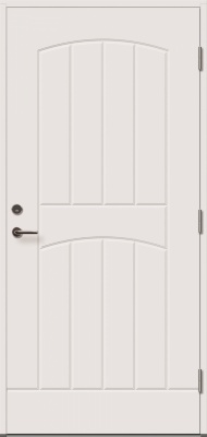  Теплая входная дверь NORD-FIN-DOORS EU2000, белая, M10x21, Правая