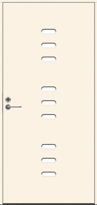 Теплая входная дверь SWEDOOR by Jeld-Wen Character Cosmos Eco, М10x21, Правая