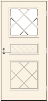 Теплая входная дверь SWEDOOR by Jeld-Wen Classic Satie Eco, M10x21, Правая