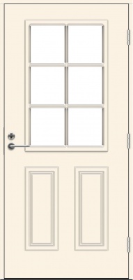 Теплая входная дверь SWEDOOR by Jeld-Wen Classic Monteverdi Eco, M10x21, Правая