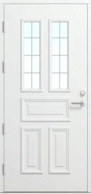 Дверь входная Kaski Kraaseli, Белый NCS S 0502-Y, M10x21, Левая