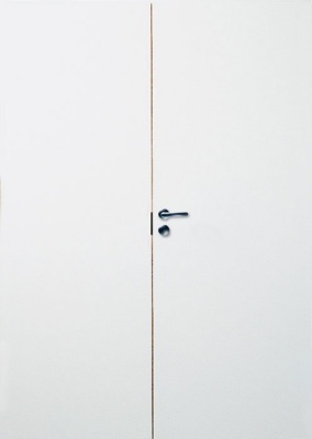 Ответная часть белой гладкой двери SWEDOOR by Jeld-Wen Easy 201 7х21 фотография