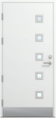 Дверь входная Kaski Pallas Thermo, Белый NCS S 0502-Y, M10x21, Левая