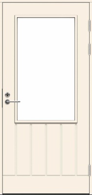 Дверь входная террасная SWEDOOR by Jeld-Wen PO1894 W14, М9x21, Правая, Белый NCS S 0502-Y