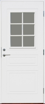 Vemdalen KASKI со стеклом, Белая, 9*21, ПРАВАЯ, 8765 