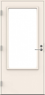 Входная дверь для террас и балконов SWEDOOR by Jeld-Wen Terrace Eco Tigris W16, M10x21, Левая, Белый NCS S 0502-Y