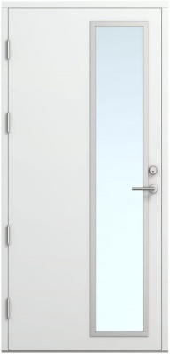 Дверь входная Kaski Rautu Thermo, Белый NCS S 0502-Y, M10x21, Левая