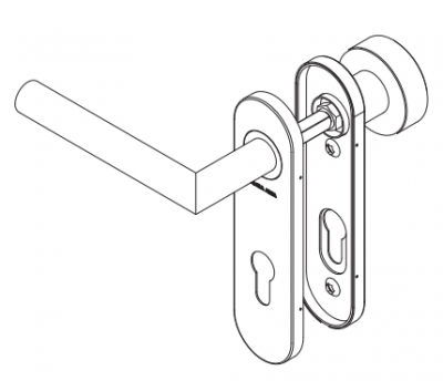 Ручка ASSA ABLOY AHW700LKPZ/L (левая)
