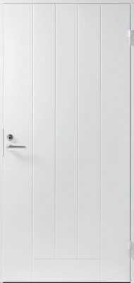BASIC B0010, Глухая, Белая NCS S 0502-Y, 10*21, ПРАВАЯ, замок LC102