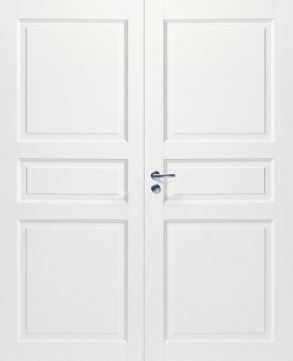 Дверь белая массивная SWEDOOR by Jeld-Wen Craft 101, двустворчатая
