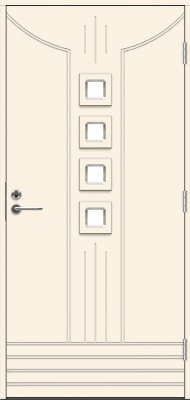 Теплая входная дверь SWEDOOR by Jeld-Wen Function Suez Eco, М10x21, Правая