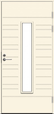 Теплая входная дверь SWEDOOR by Jeld-Wen Function F1896 W28, М10x21, Правая, Белый NCS S 0502-Y