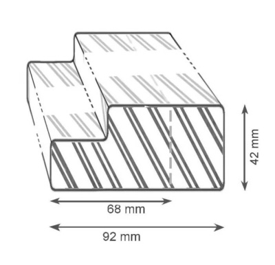 Комплект сосновой двери SWEDOOR Tradition 51, белый лак: полотно + коробка фотография