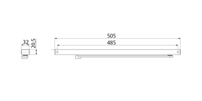 Тяга ASSA-Abloy (Асса-Аблой) DCG143 скользящая полозковая