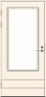  Дверь входная террасная SWEDOOR by Jeld-Wen PO1893 W16, M9x21, Левая, Белый NCS S 0502-Y