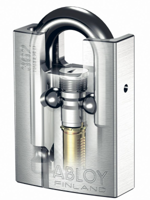 Замок навесной Abloy (Аблой) модель PL362, дужка 15 мм защищенная